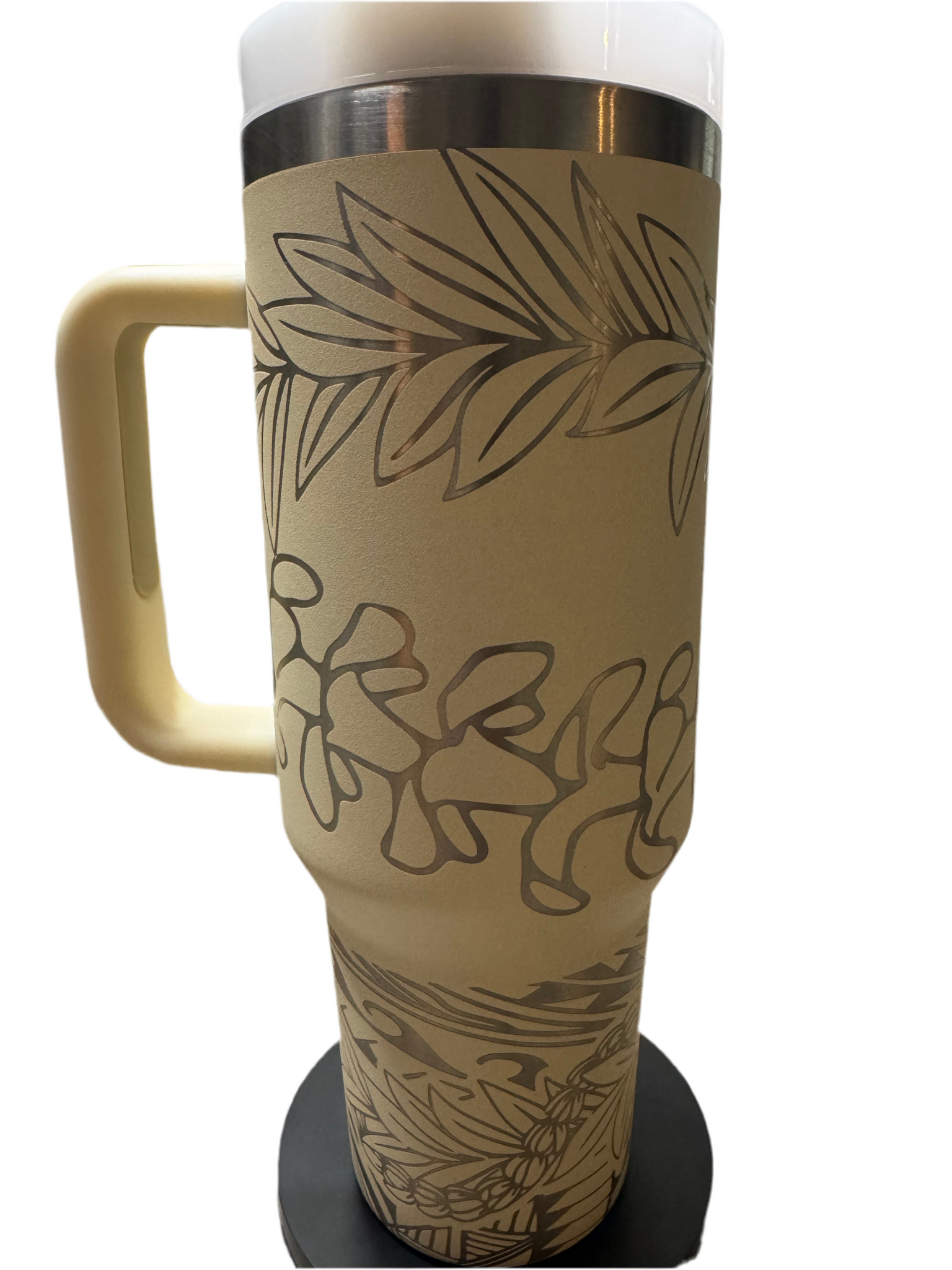 Maile Puakinikini Lei with Tribal 40oz Tumbler