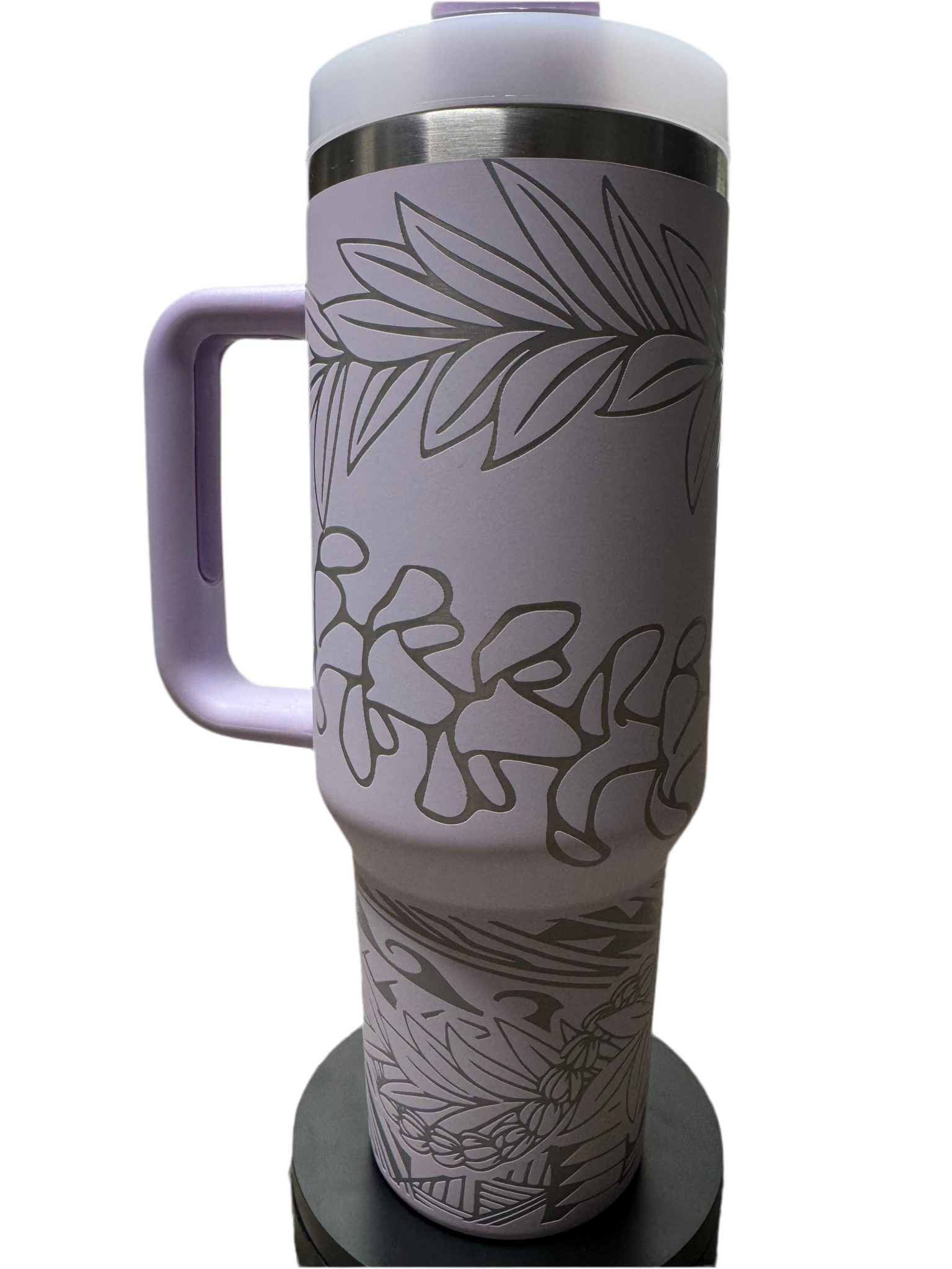 Maile Puakinikini Lei with Tribal 40oz Tumbler