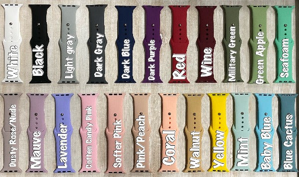 Hawaiian Shave Ice Engraved iWatch Band