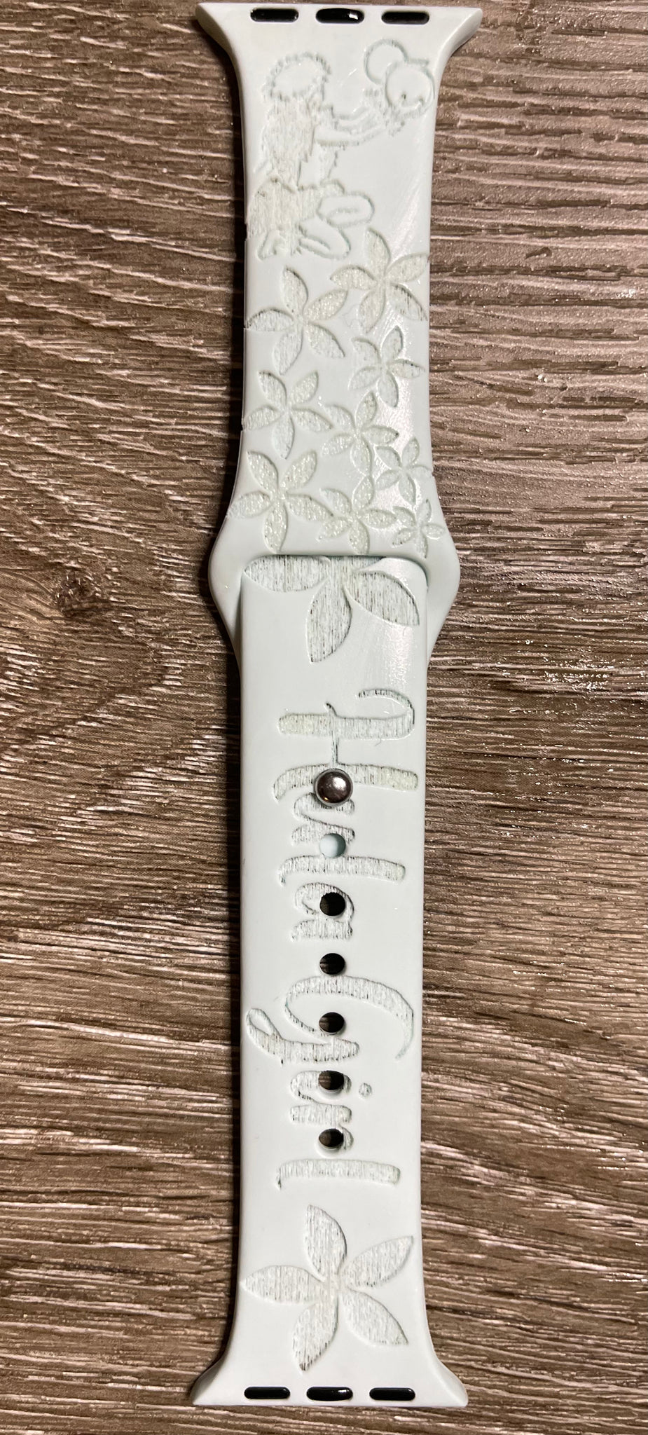 Hula Girl Engraved iWatch Band
