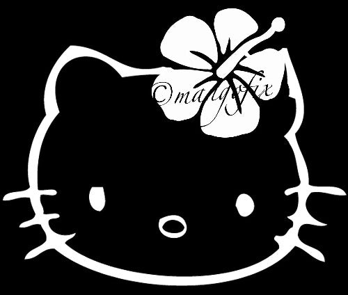 Hello Kitty with Hibiscus Decal