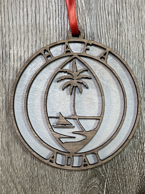 Hafa Adai Christmas Ornament