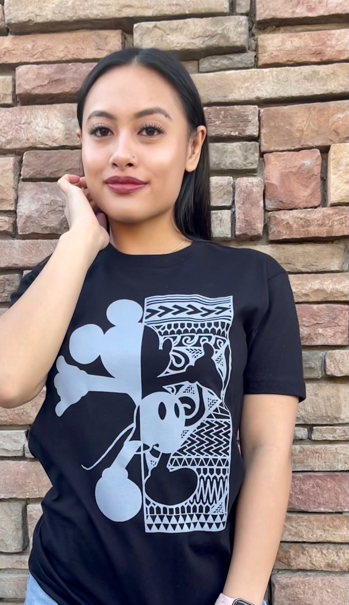 Tribal Mickey Shaka Unisex T-Shirts