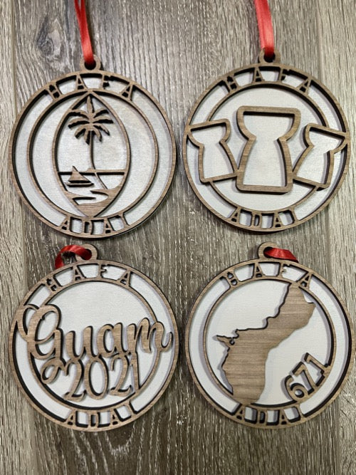 Hafa Adai Christmas Ornament