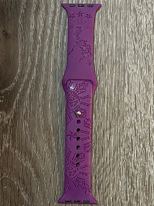 Filipino Tribal Sun & Stars Engraved iWatch Band