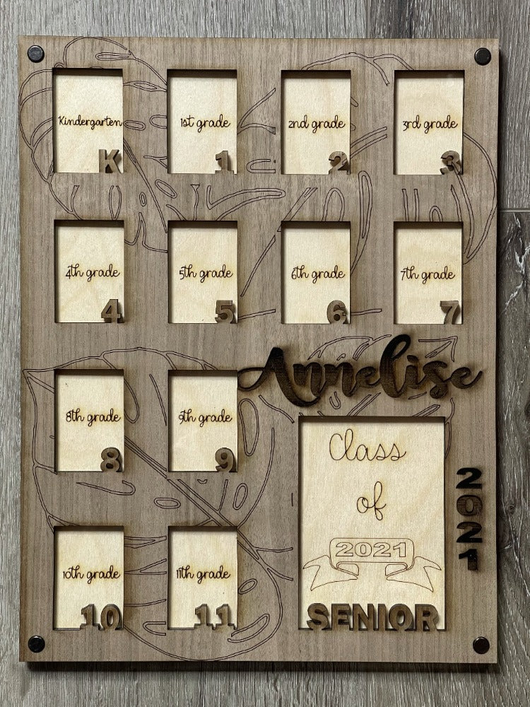 School Memories Picture Frame - Kinder through 12th
