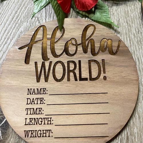 Baby Milestone Markers - Honu/Fish Hook
