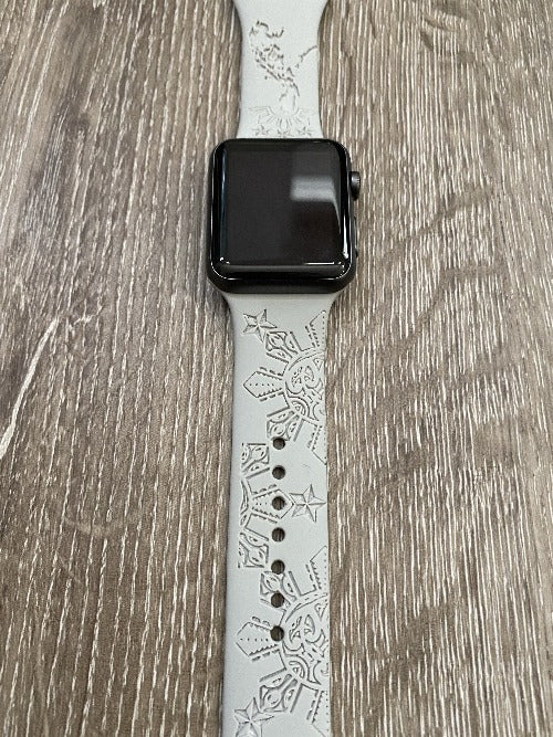 Filipino Tribal Sun & Stars Engraved iWatch Band