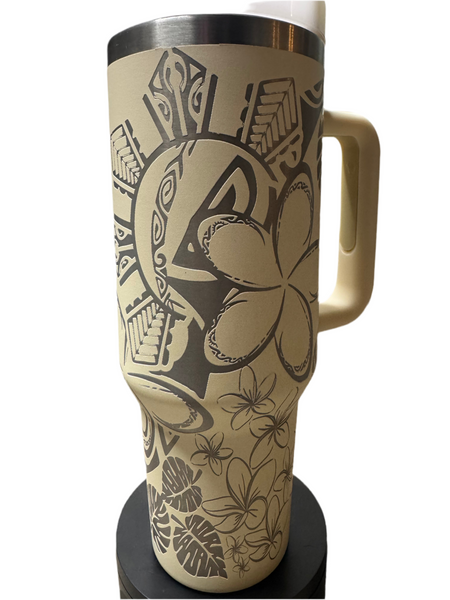 Filipino Sun with Tribal 40oz Tumbler