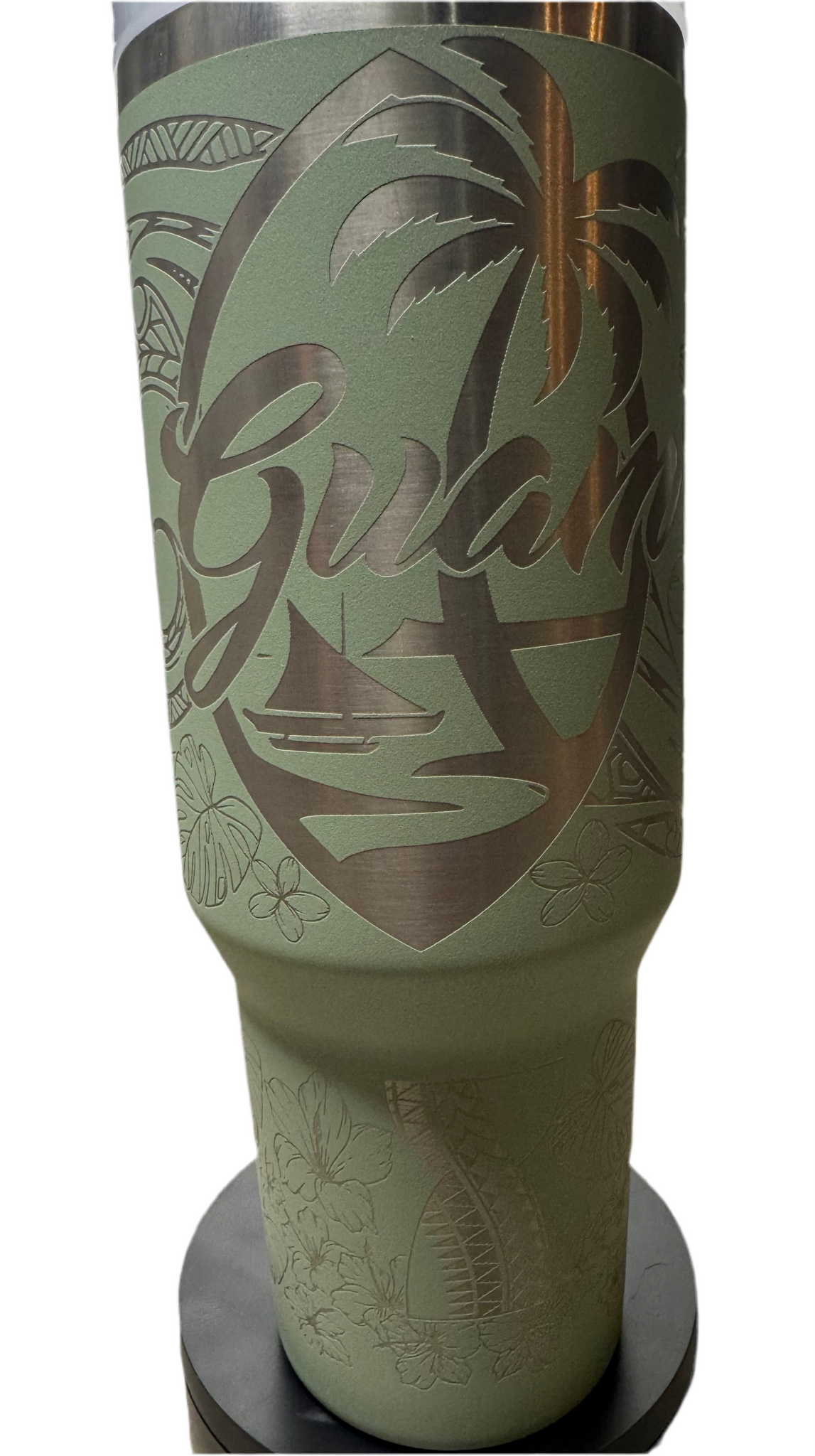 Guam Seal with Tribal 40oz Tumbler