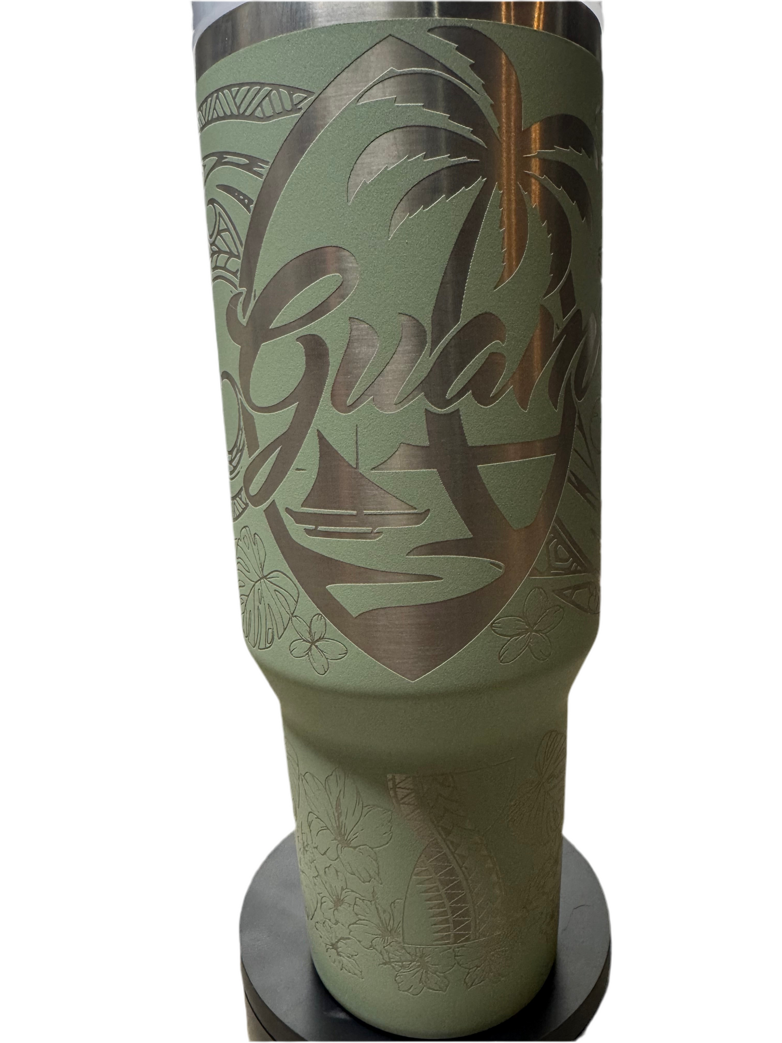 Guam Seal with Tribal 40oz Tumbler