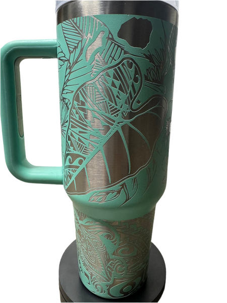 Hawaii with Tribal 40oz Tumbler