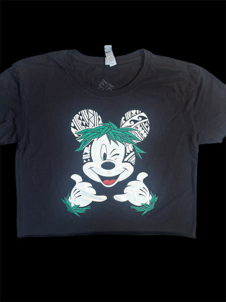 Mickey Wink Ladies Crop T