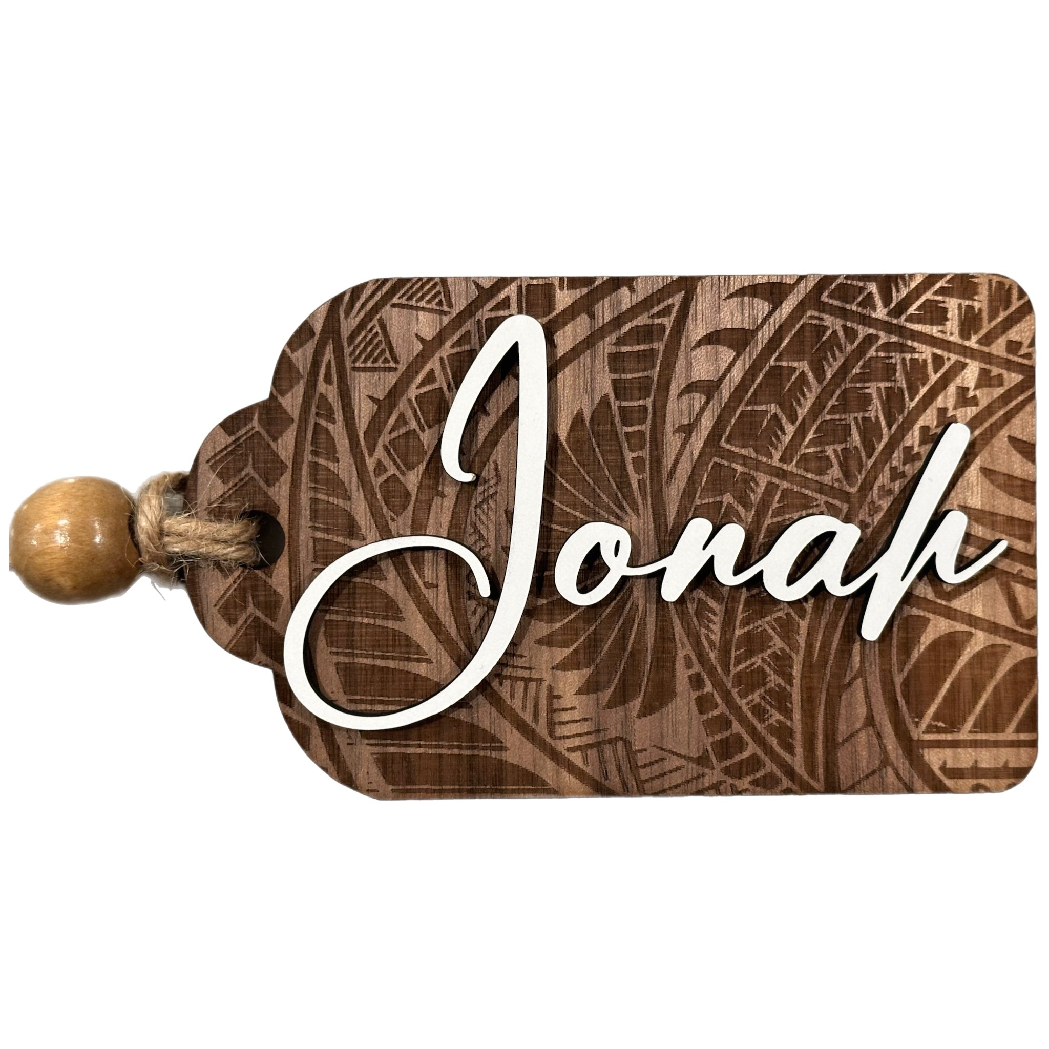 Personalized Tribal Christmas Stocking Tags