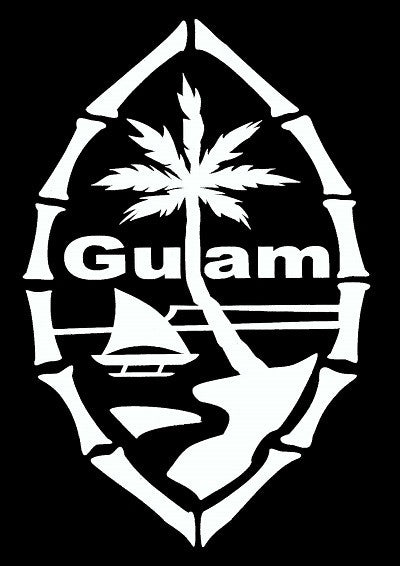 Guam Seal Bamboo (4 x 6) Decal