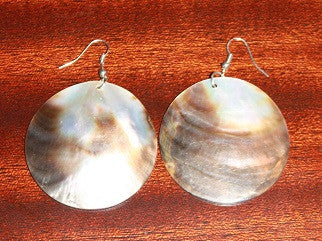 Mother of Pearl Earrings (Round)