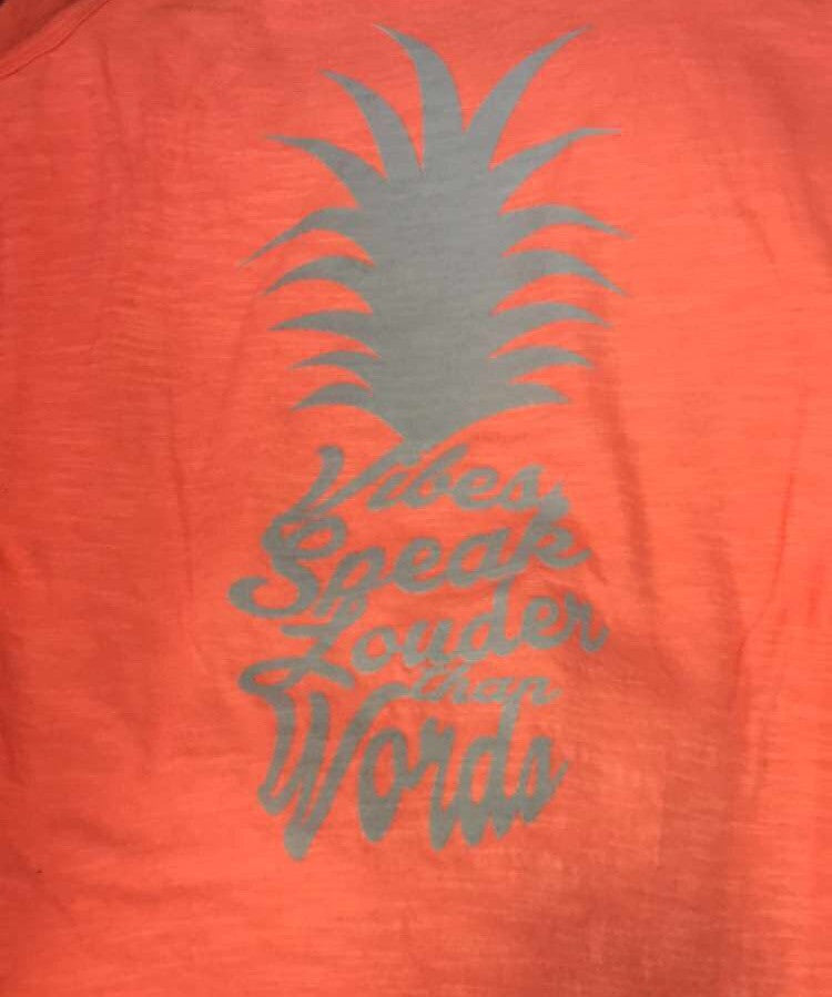 Vibes Speak Louder Than Words Ladies Tank