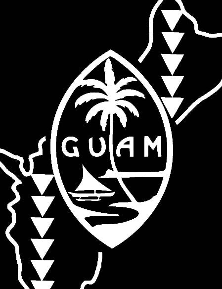 Guam Seal with Island with Triangles Decal
