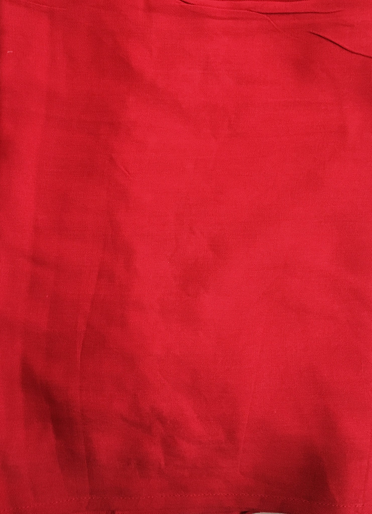 Red Pareu with Fringe