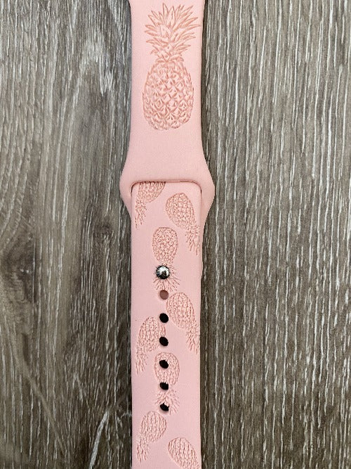 Pineapples Engraved iWatch Band