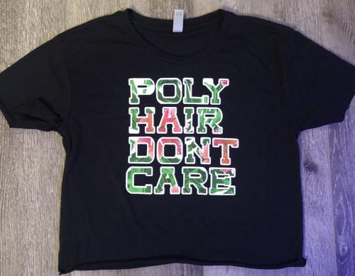 Poly Hair Don’t Care Crop Shirt