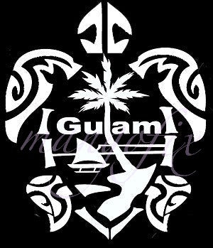 Guam Turtle Decal