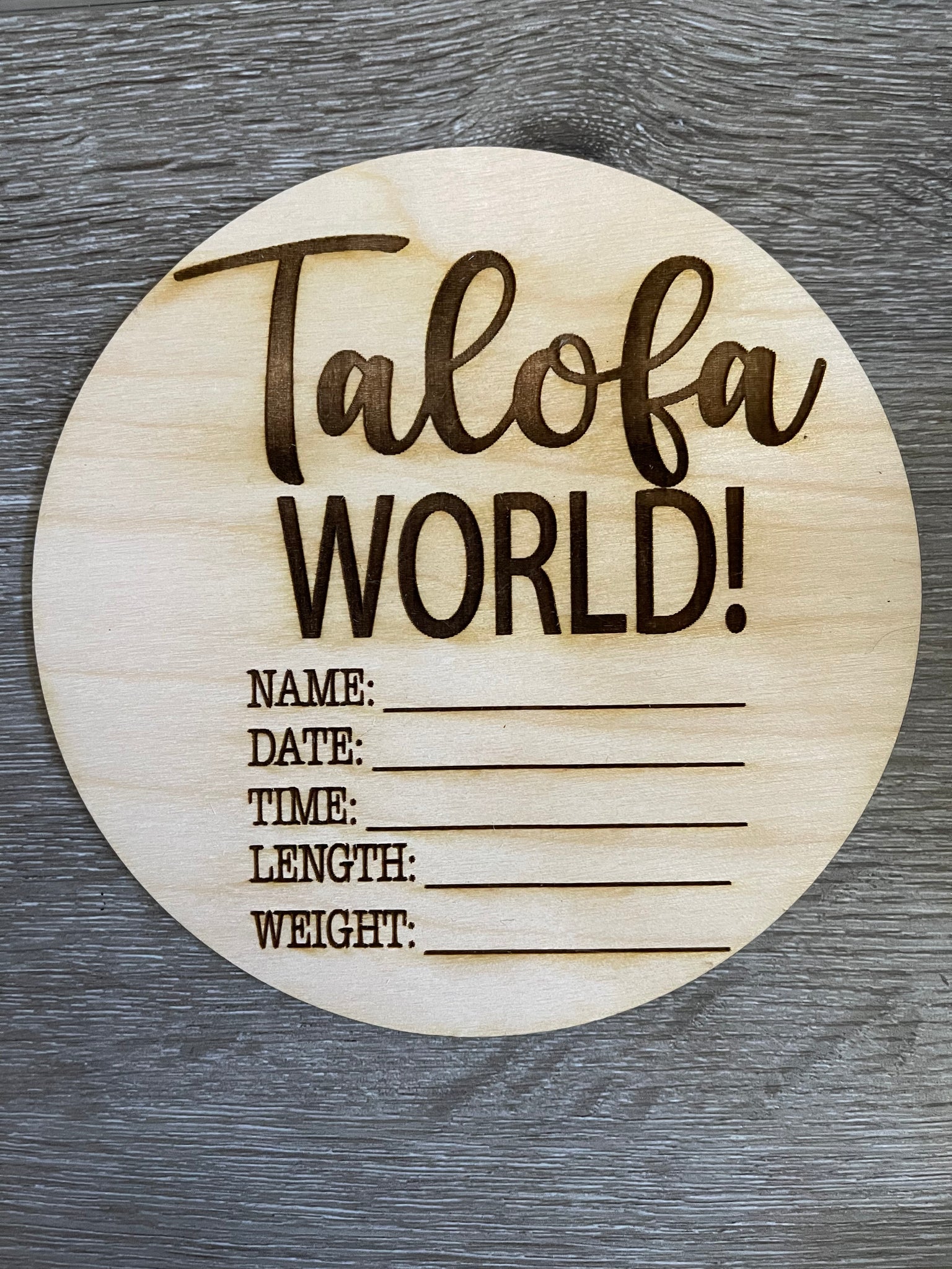 Baby Milestone Markers - Plumeria (Talofa World)