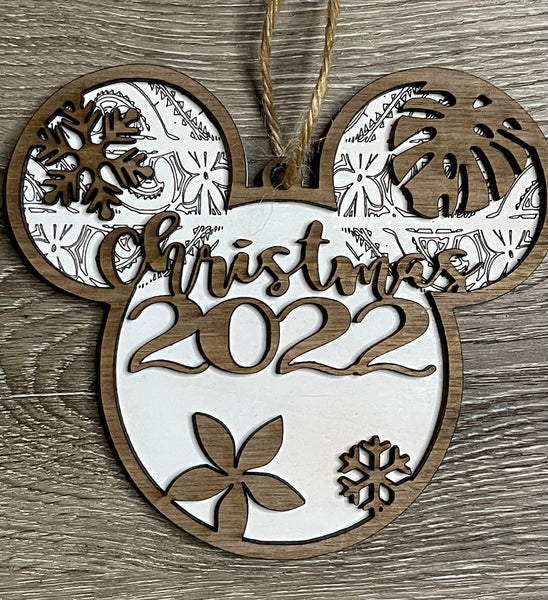 Mickey Islander Merry Christmas 2022 Ornament