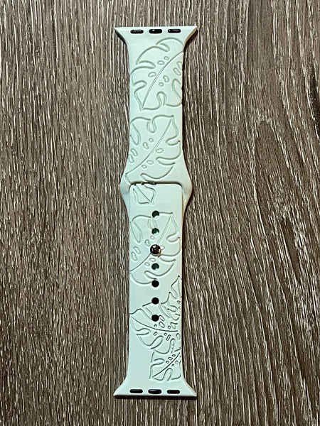 Monstera 2 Engraved iWatch Bands