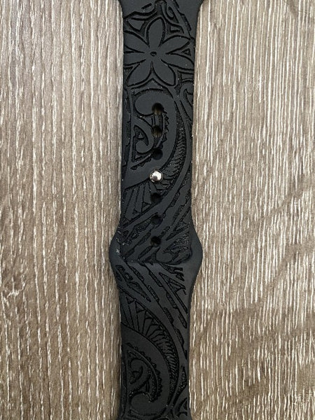 Tribal Tiare Engraved iWatch Band