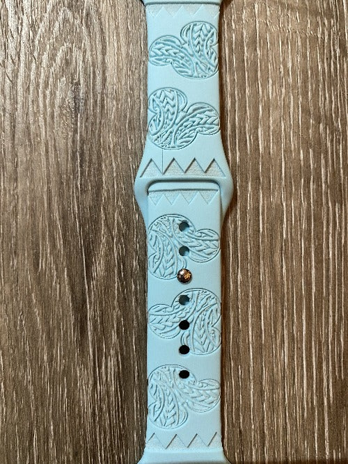 Tribal Mouse With Shark Teeth Engraved iWatch Band