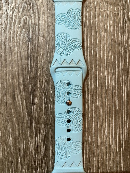 Tribal Mouse With Shark Teeth Engraved iWatch Band
