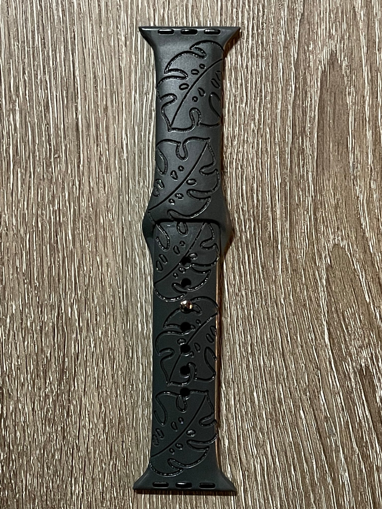 Monstera Engraved iWatch Band