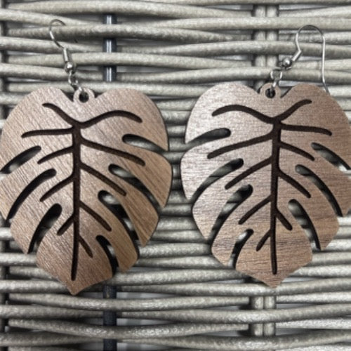 Monstera Earrings