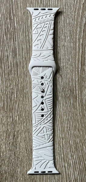 Poly Tribal Engraved iWatch Band