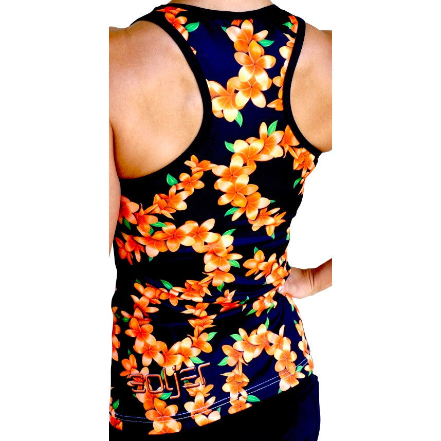 Orange & Black #28 Floral Ladies Jersey